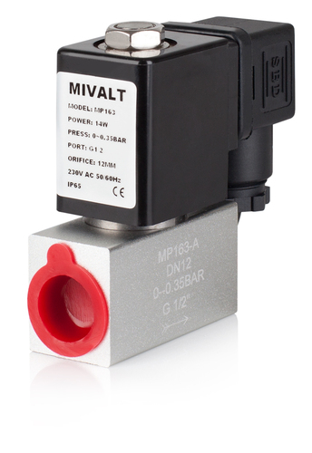 Mivalt - Valves and armatures - Solenoid valves - MP 163, MP163-4