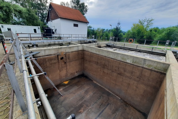 Čistírna odpadních vod v Mutěnicích aerace